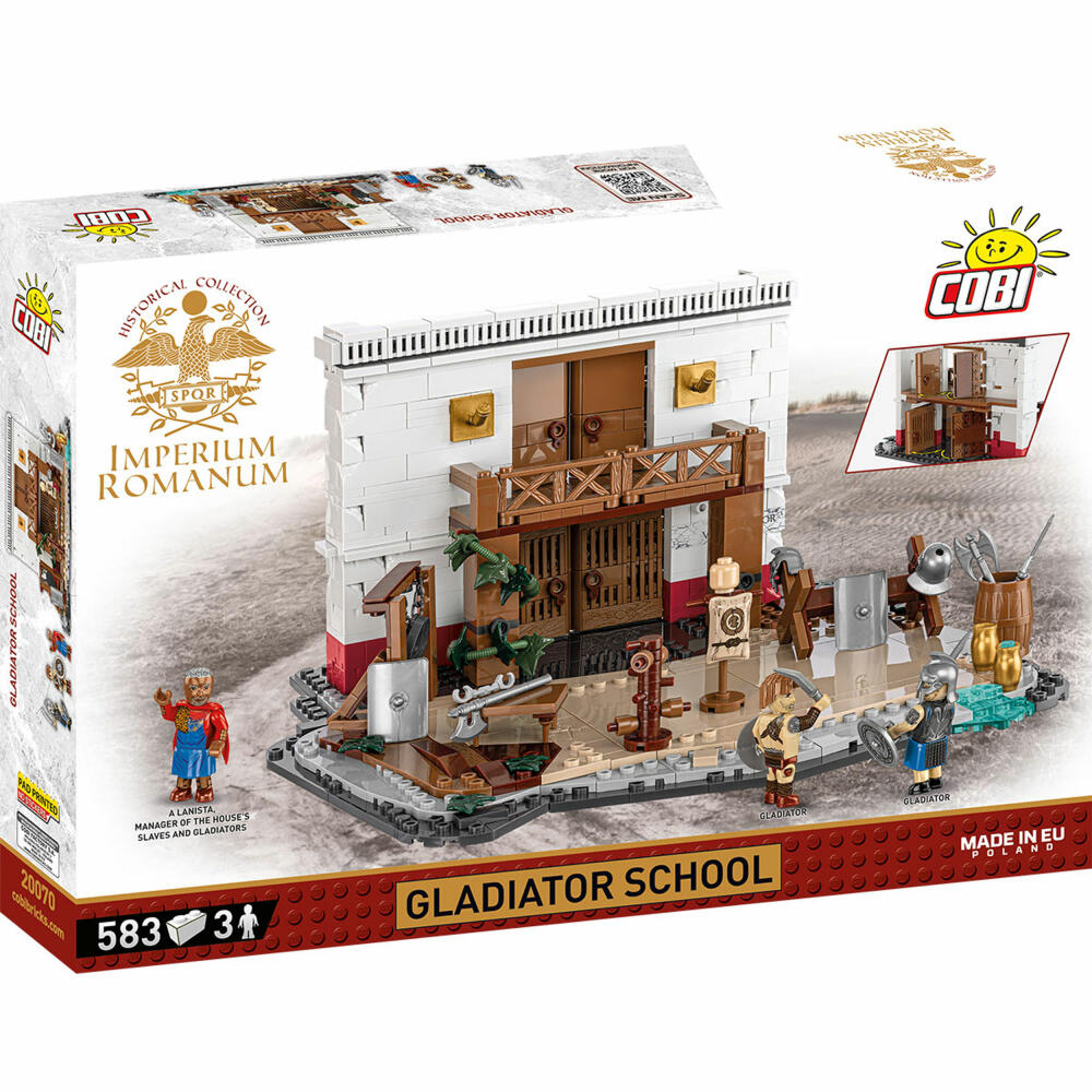 Cobi Klemmbaustein-Set Imperium Romanum - Gladiatorenschule, 583 Teile, COBI-20070