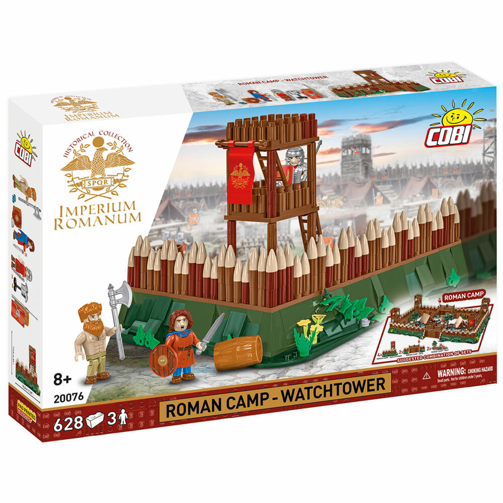 Cobi Klemmbaustein-Set Imperium Romanum - Römischer Lager-Wachturm, 628 Teile, COBI-20076