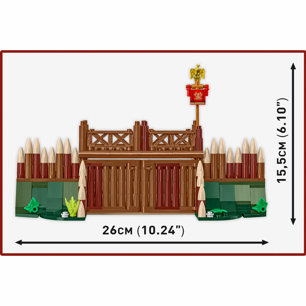 Cobi Klemmbaustein-Set Imperium Romanum - Römisches Lager-Tor, 591 Teile, COBI-20077