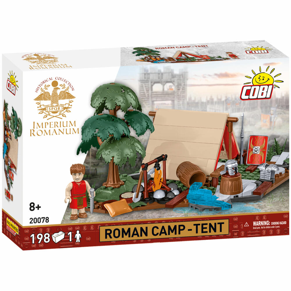 Cobi Klemmbaustein-Set Imperium Romanum - Zelt der römischen Legionäre, 198 Teile, COBI-20078
