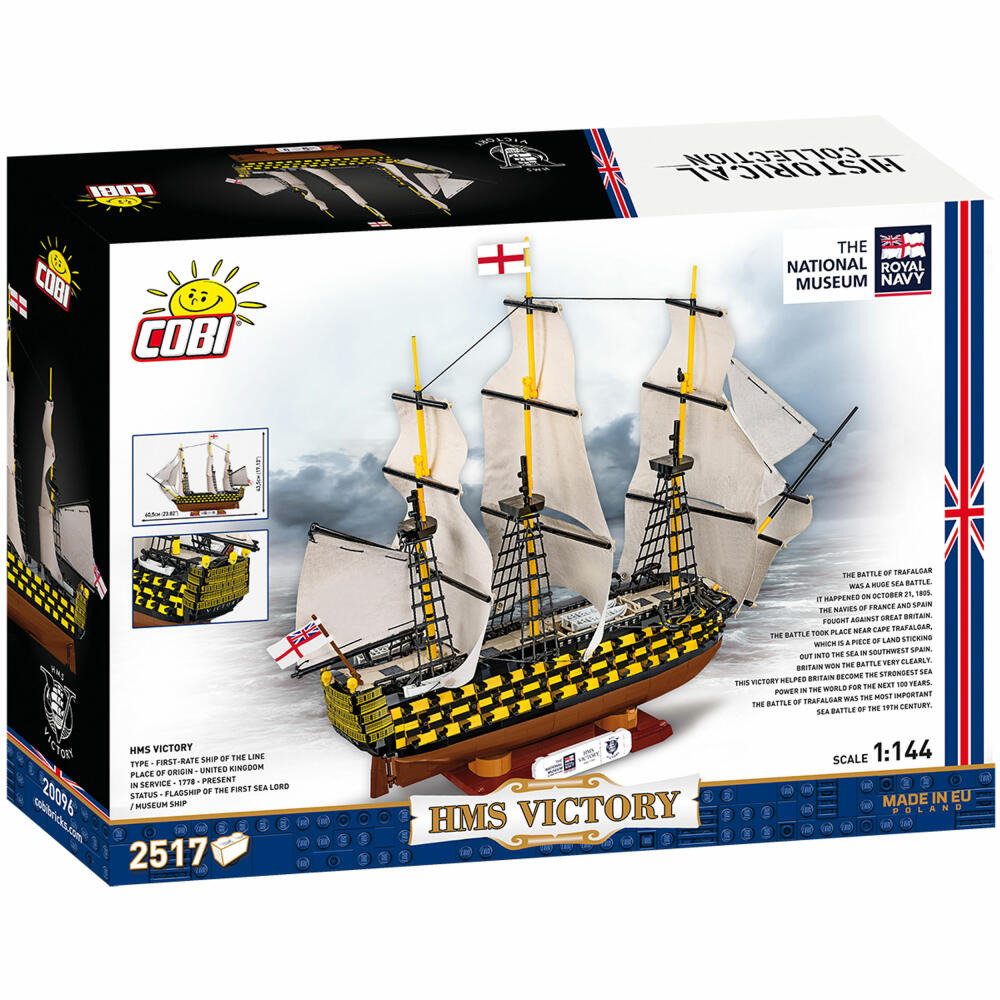 Cobi Klemmbaustein-Set Napoleonic Wars - HMS Victory, 2517 Teile, COBI-20096