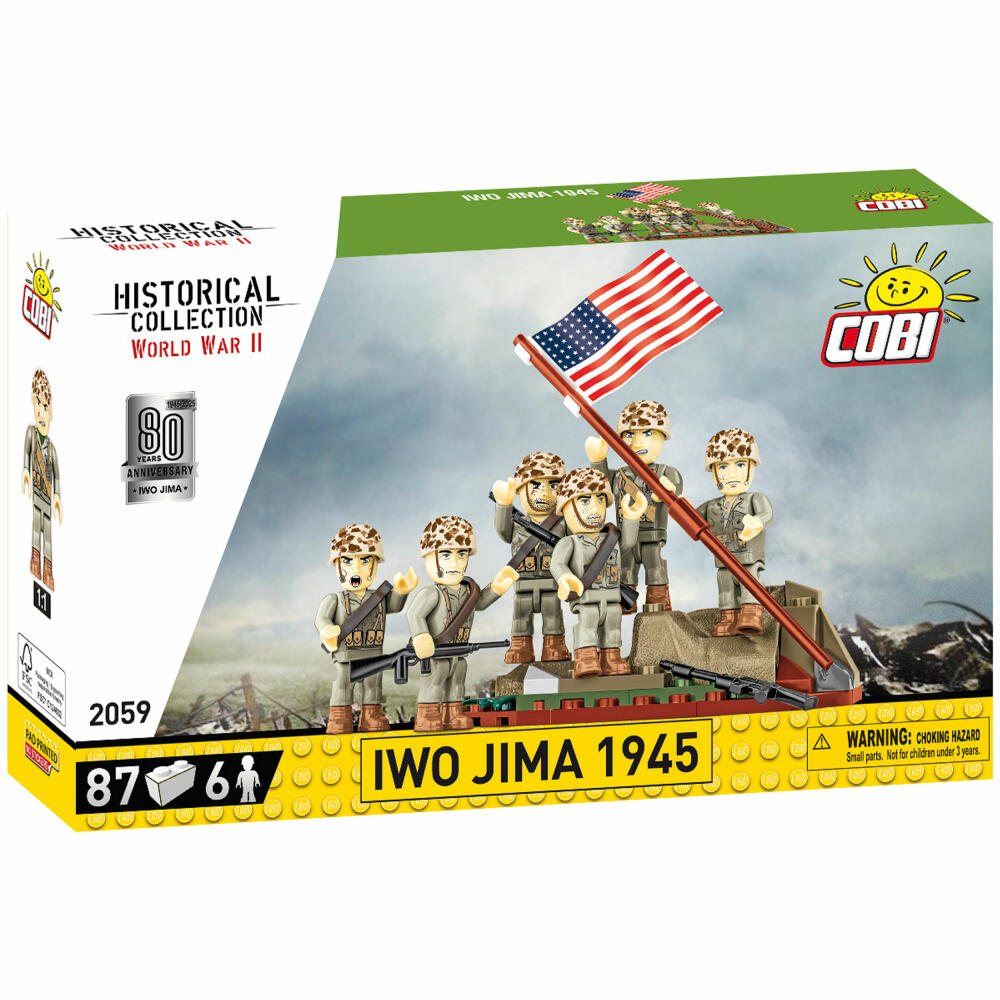 Cobi Klemmbaustein-Set Iwo Jima 1945, Pazifik, WW2, 87 Teile, COBI-2059