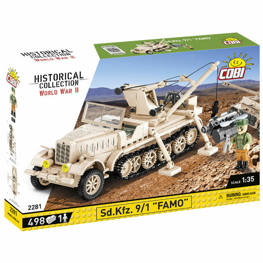 Cobi Klemmbaustein-Set Sd.Kfz. 9/1 Famo, Wehrmacht, WW2, 498 Teile, COBI-2281