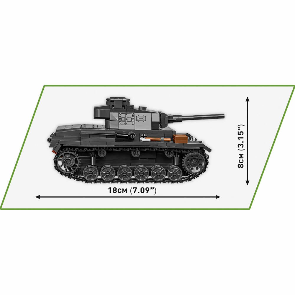 Cobi Klemmbaustein-Set Panzer II Ausf. J, Wehrmacht, WW2, 590 Teile, COBI-2289