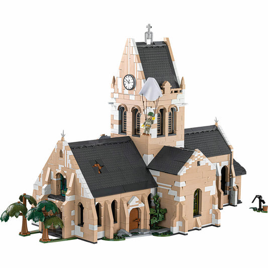 Cobi Klemmbaustein-Set Sainte-Mere-Eglise Kirche, WW2, 2280 Teile, COBI-2299