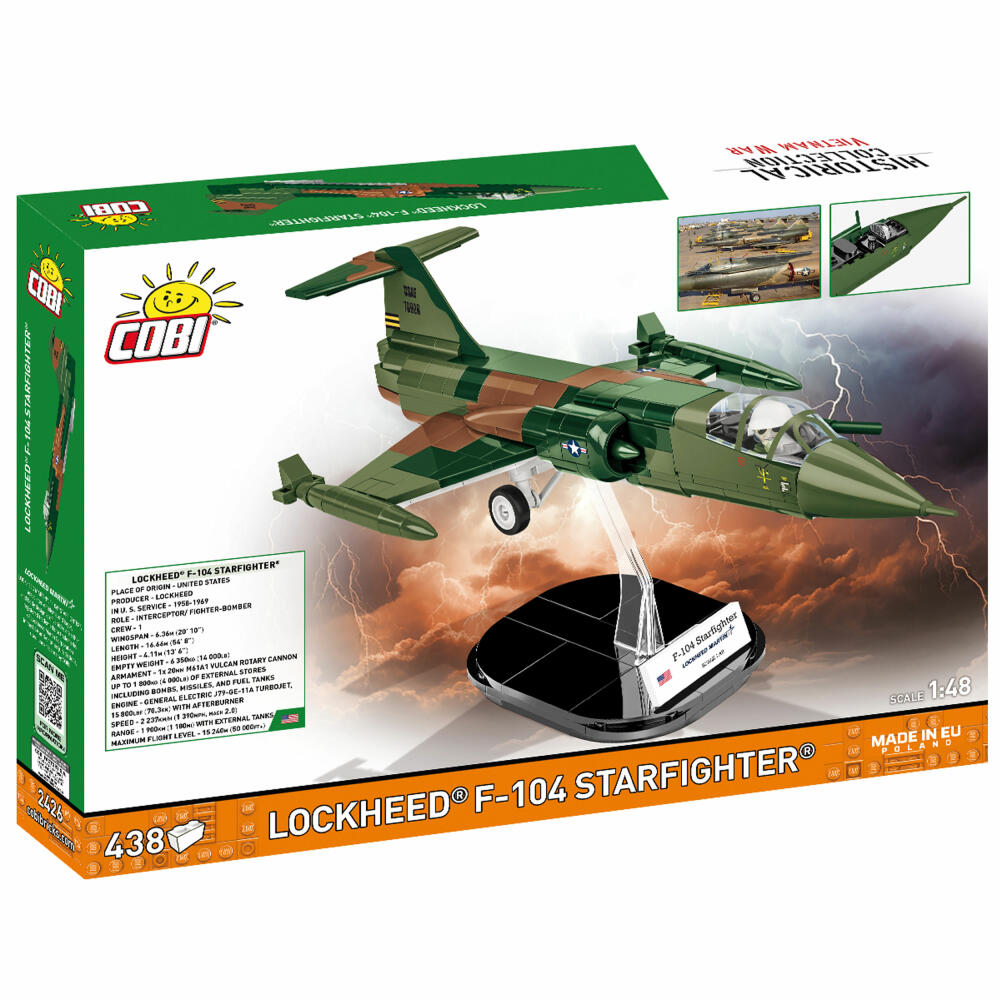 Cobi Klemmbaustein-Set F-104 Starfighter Vietnam War, 438 Teile, COBI-2426