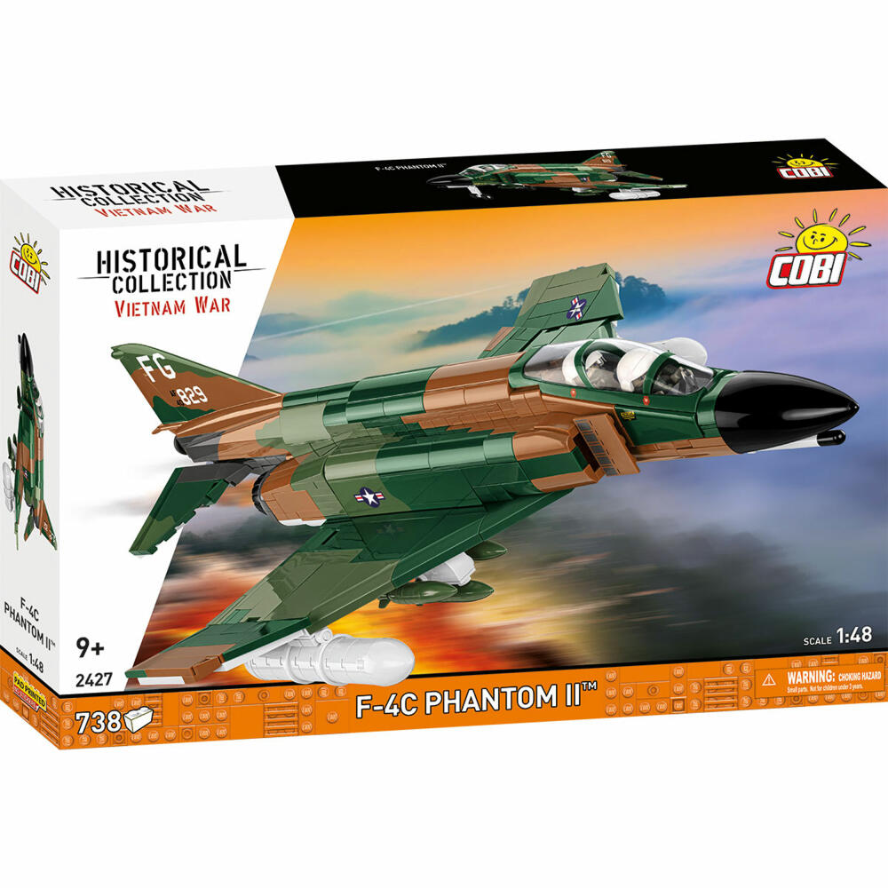 Cobi Klemmbaustein-Set F-4C Phantom II, Vietnam War, 738 Teile, COBI-2427
