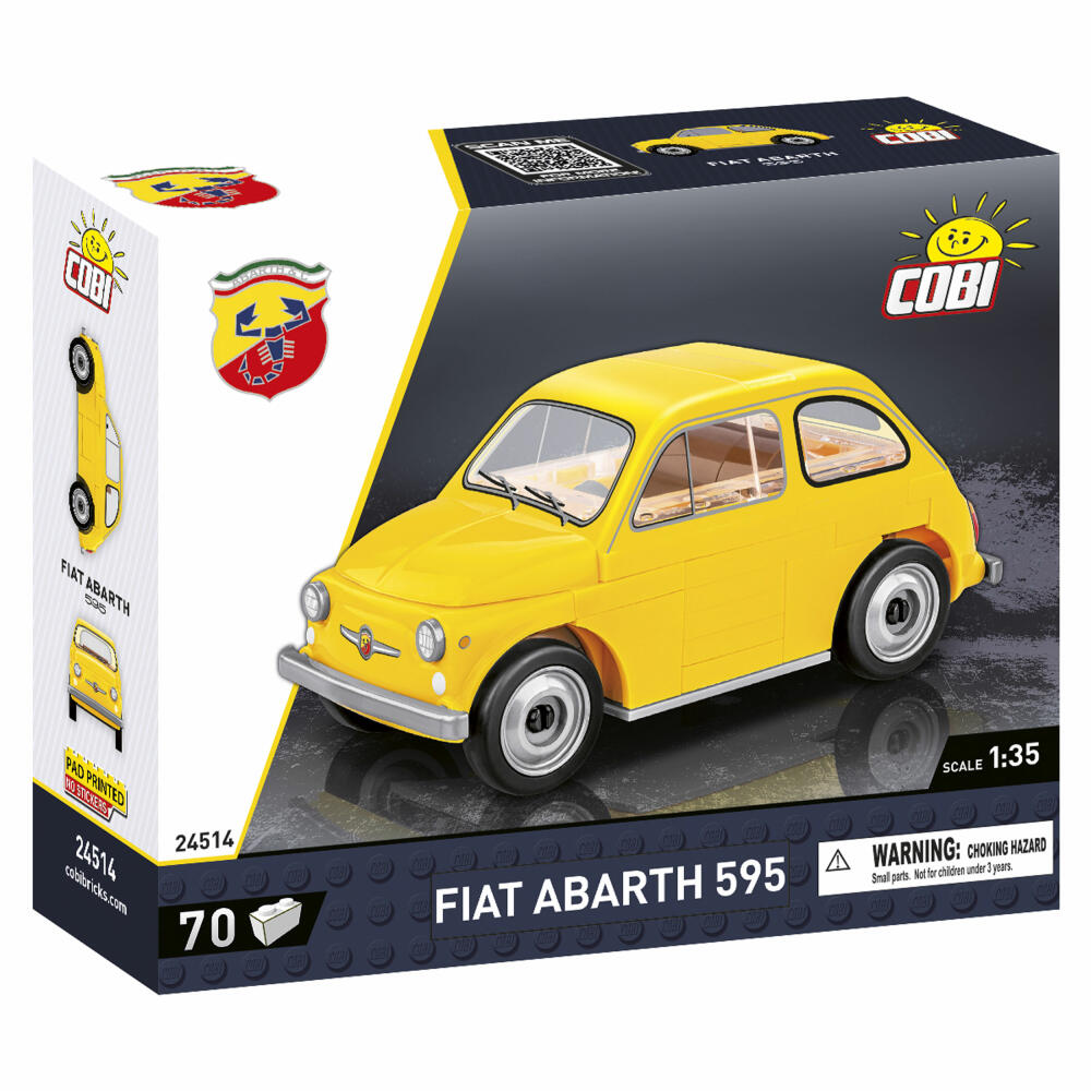 Cobi Klemmbaustein-Set Fiat Abarth 595, Auto, 70 Teile, COBI-24514