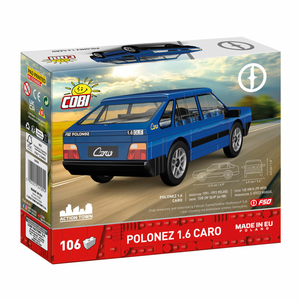 Cobi Klemmbaustein-Set PSO Polonez 1.6 Caro, 106 Teile, 24589