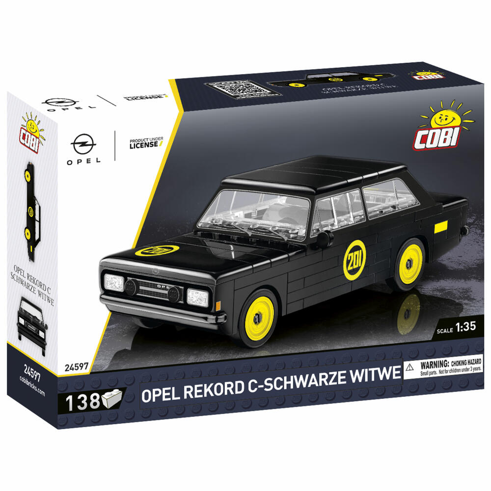 Cobi Klemmbaustein-Set Opel Rekord C - Schwarze Witwe, Auto, 138 Teile, COBI-24597