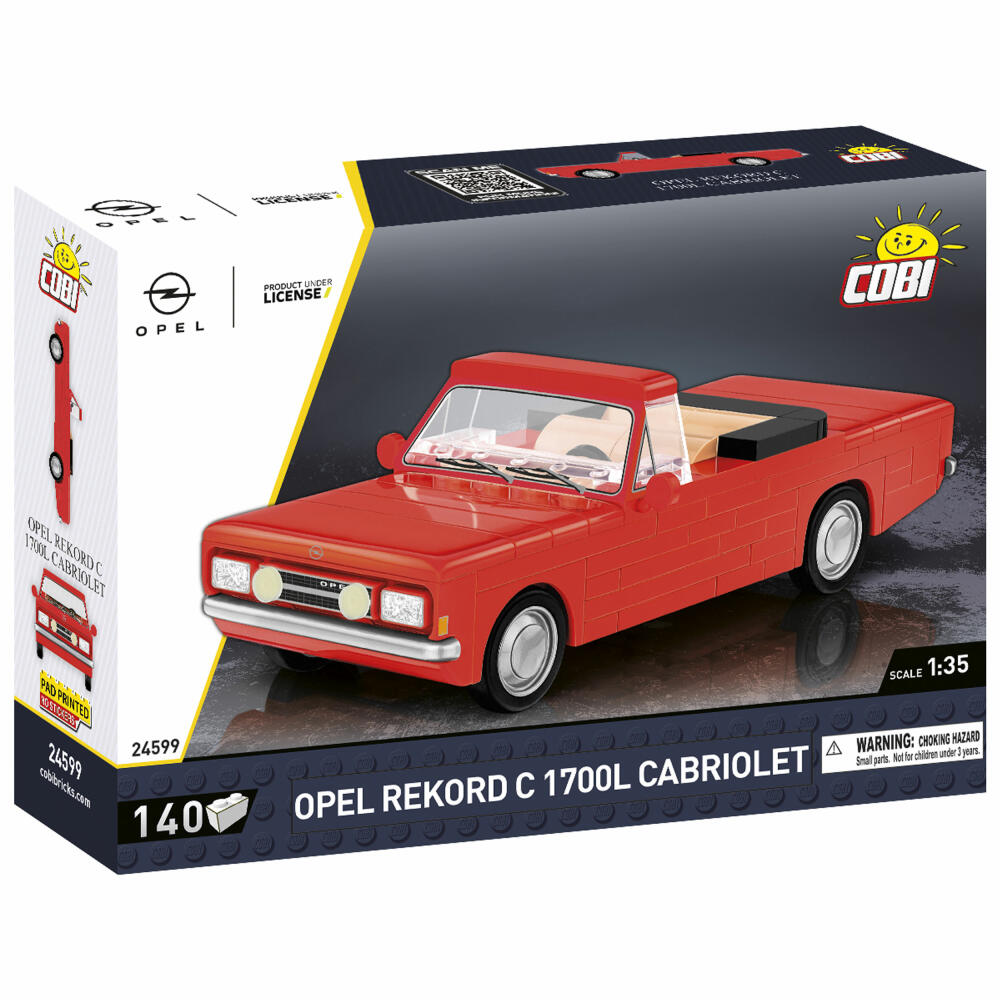 Cobi Klemmbaustein-Set Opel Rekord C 1700 Cabriolet, Auto, 140 Teile, COBI-24599