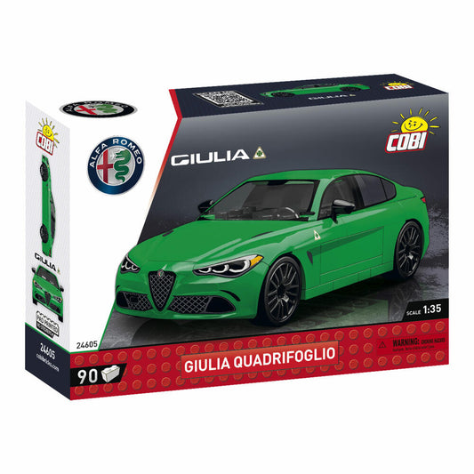 Cobi Klemmbaustein-Set Alfa Romeo Giulia Quadrifoglio, 90 Teile, 24605