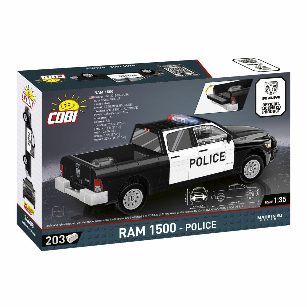 Cobi Klemmbaustein-Set RAM 1500 Police, 203 Teile, 24608