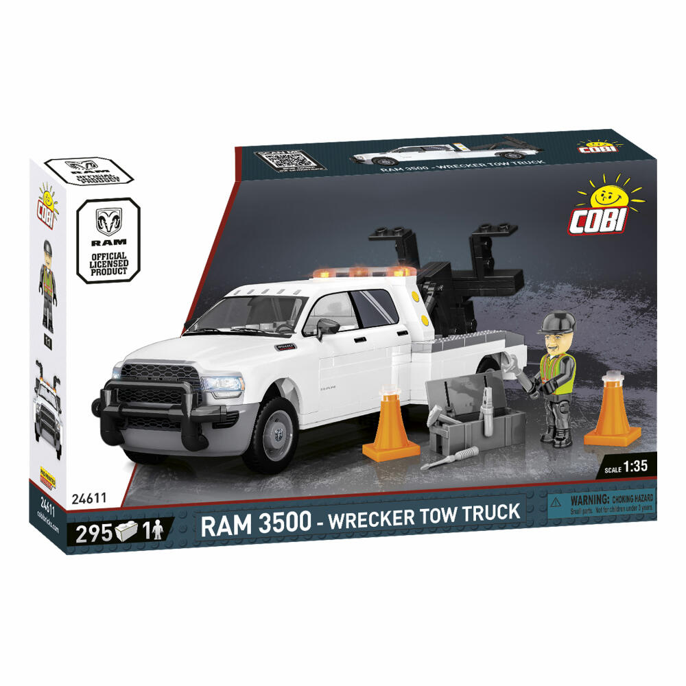 Cobi Klemmbaustein-Set RAM 3500 Wrecker Abschleppwagen, 295 Teile, 24611