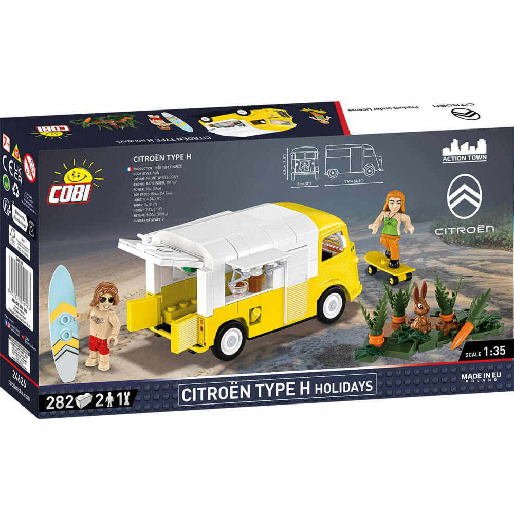 Cobi Klemmbaustein-Set Citroen Type H Holidays, Auto, 282 Teile, COBI-24626