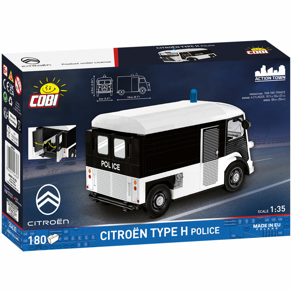 Cobi Klemmbaustein-Set Citroen Type H Police, Auto, 180 Teile, COBI-24630