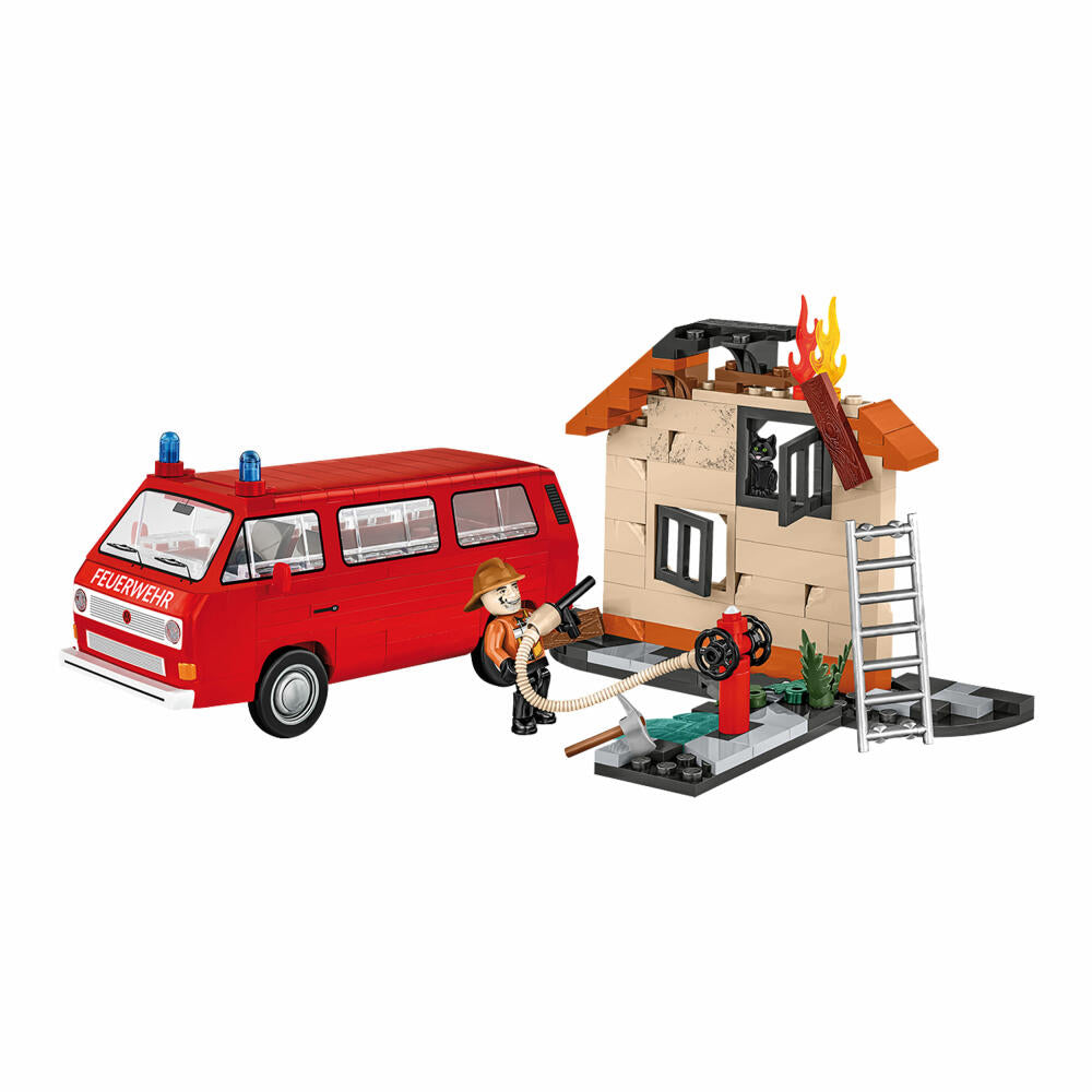 Cobi Klemmbaustein-Set VW T3 Feuerwehr, 238 Teile, 24635