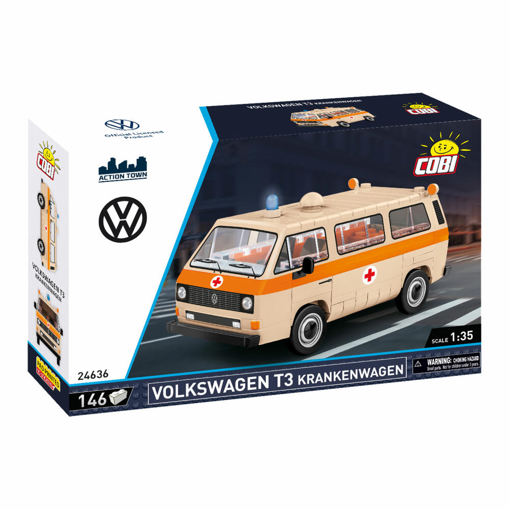Cobi Klemmbaustein-Set VW T3 Krankenwagen, 146 Teile, 24636