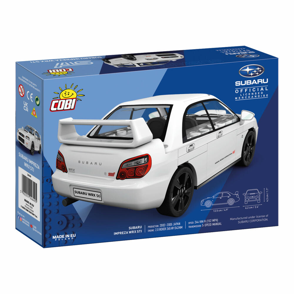 Cobi Klemmbaustein-Set Subaru Impreza WRX STI, 65 Teile, 24649