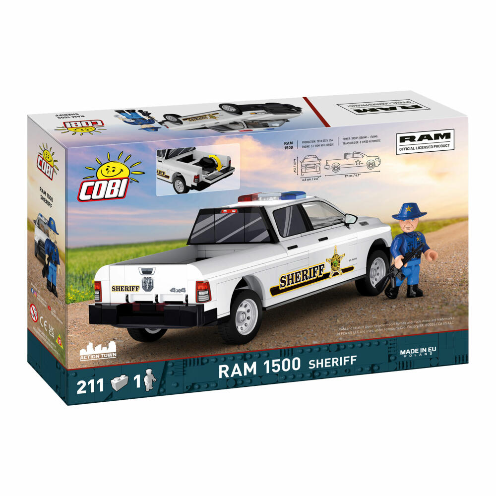 Cobi Klemmbaustein-Set RAM 1500 HEMI Sheriff, 211 Teile, 24658