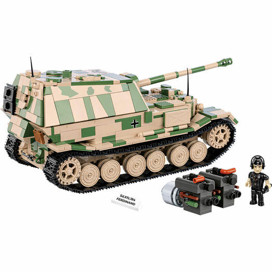 Cobi Klemmbaustein-Set Sd.Kfz 184 Ferdinand, Panzer, WW2, 1268 Teile, COBI-2583