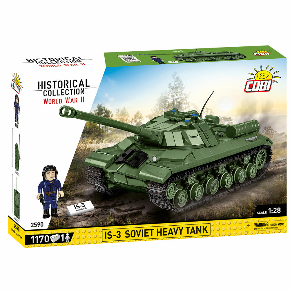 Cobi Klemmbaustein-Set IS-3 Soviet Heavy Tank, Panzer, WW2, 1170 Teile, COBI-2590