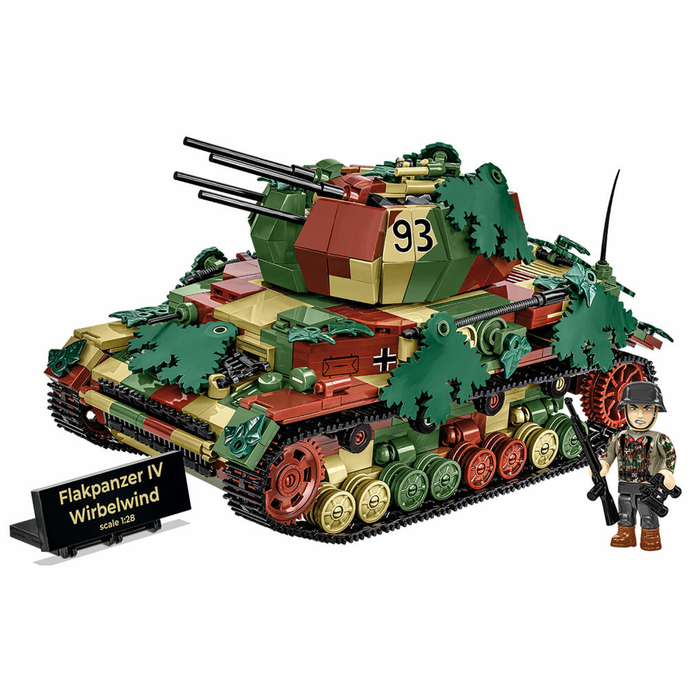 Cobi Klemmbaustein-Set Flakpanzer IV Wirbelwind - Executive Edition, WW2, 1195 Teile, COBI-2593