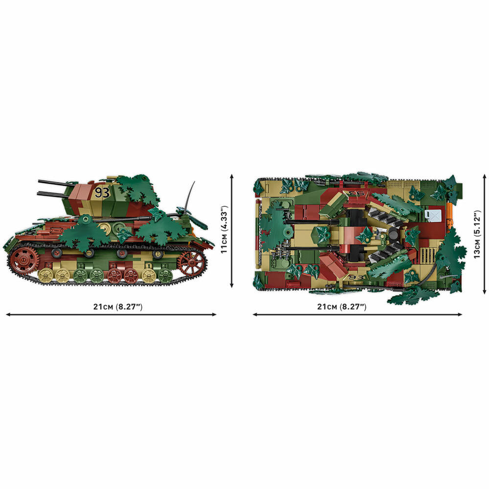 Cobi Klemmbaustein-Set Flakpanzer IV Wirbelwind - Executive Edition, WW2, 1195 Teile, COBI-2593