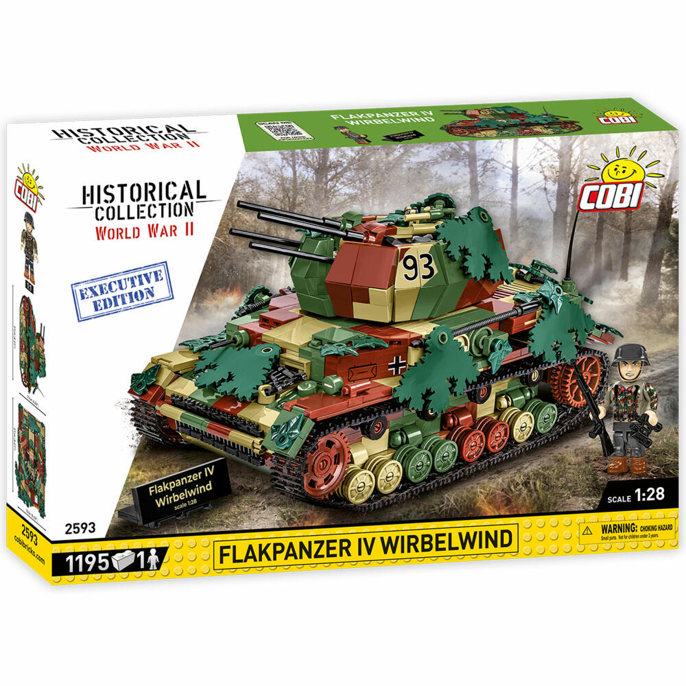 Cobi Klemmbaustein-Set Flakpanzer IV Wirbelwind - Executive Edition, WW2, 1195 Teile, COBI-2593