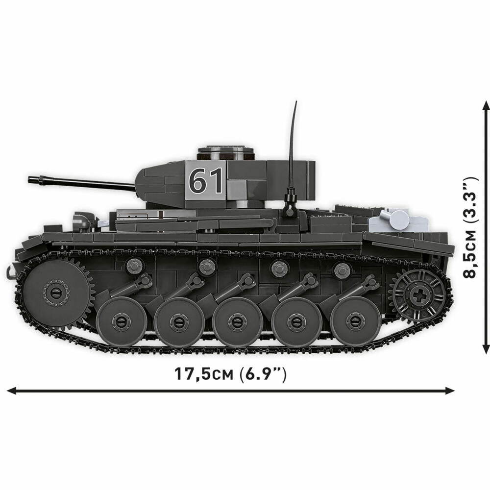 Cobi Klemmbaustein-Set Panzerkampfwagen II Ausf. F, WW2, 813 Teile, COBI-2597