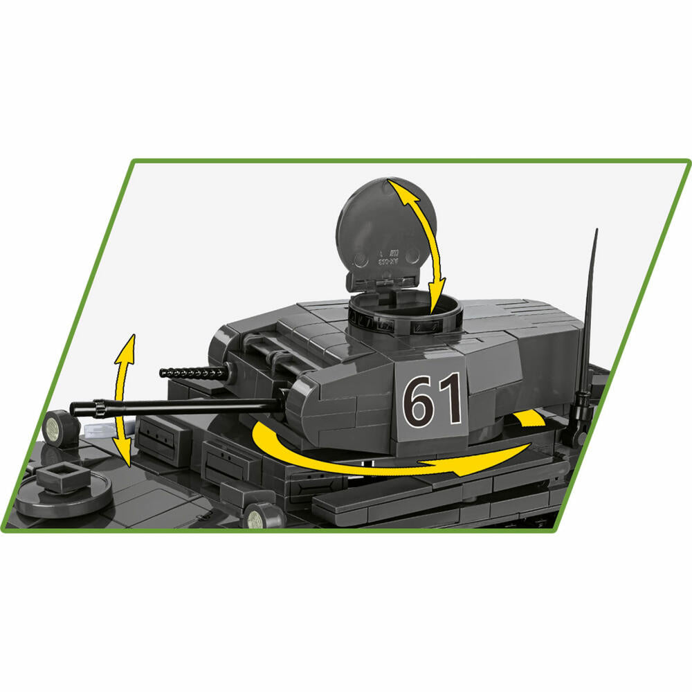 Cobi Klemmbaustein-Set Panzerkampfwagen II Ausf. F, WW2, 813 Teile, COBI-2597