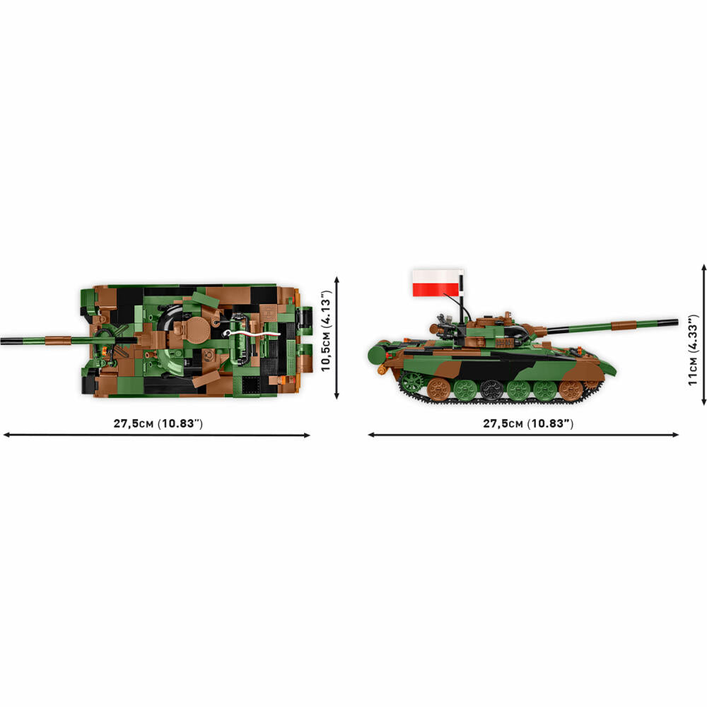 Cobi Klemmbaustein-Set Panzer T-72M1R PL/UA, Armed Forces, 724 Teile, COBI-2624
