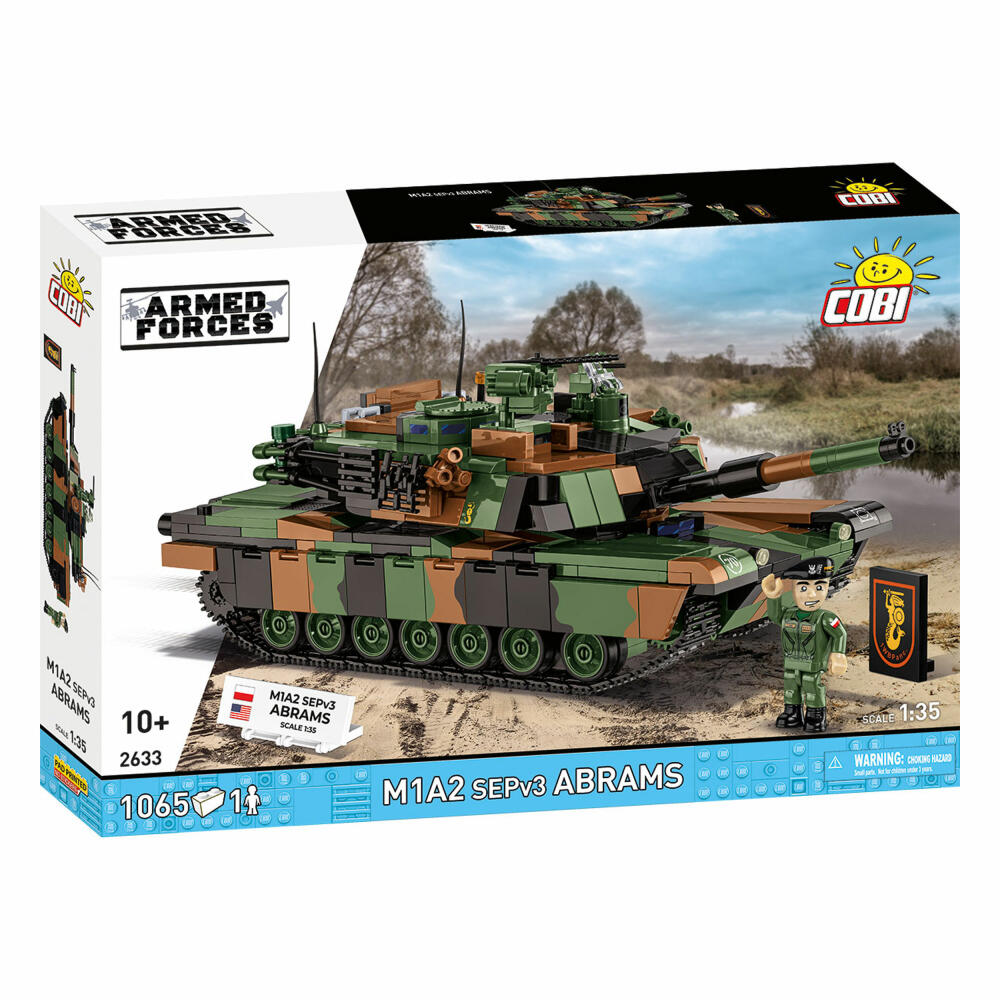 Cobi Klemmbaustein-Set M1A2 Abrams PL, 1065 Teile, 2633