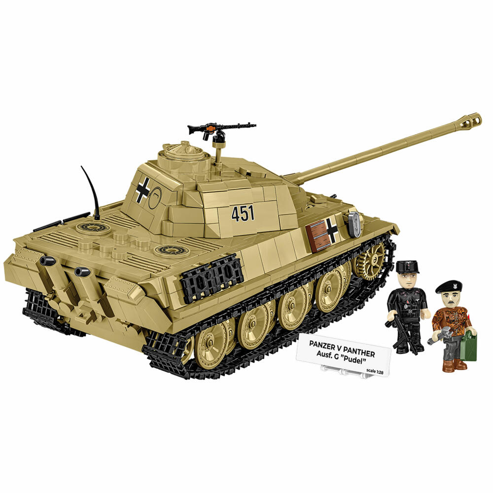 Cobi Klemmbaustein-Set Panzer V Panther Ausf. G Pudel, WW2, 1133 Teile, COBI-2655