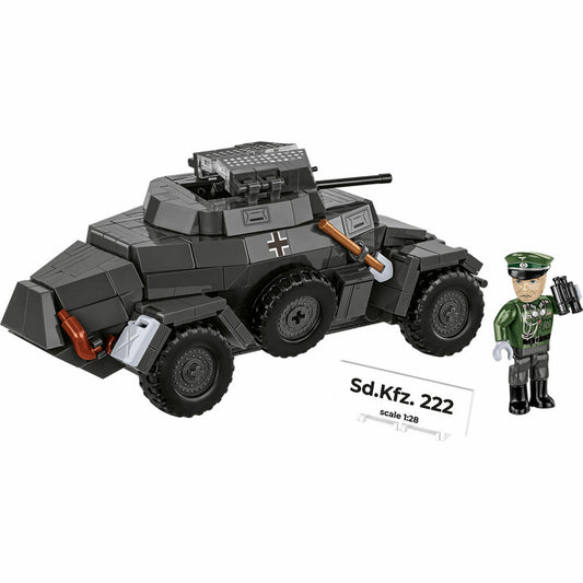 Cobi Klemmbaustein-Set Sd.Kfz. 222, gepanzertes Fahrzeug, WW2, 502 Teile, COBI-2657