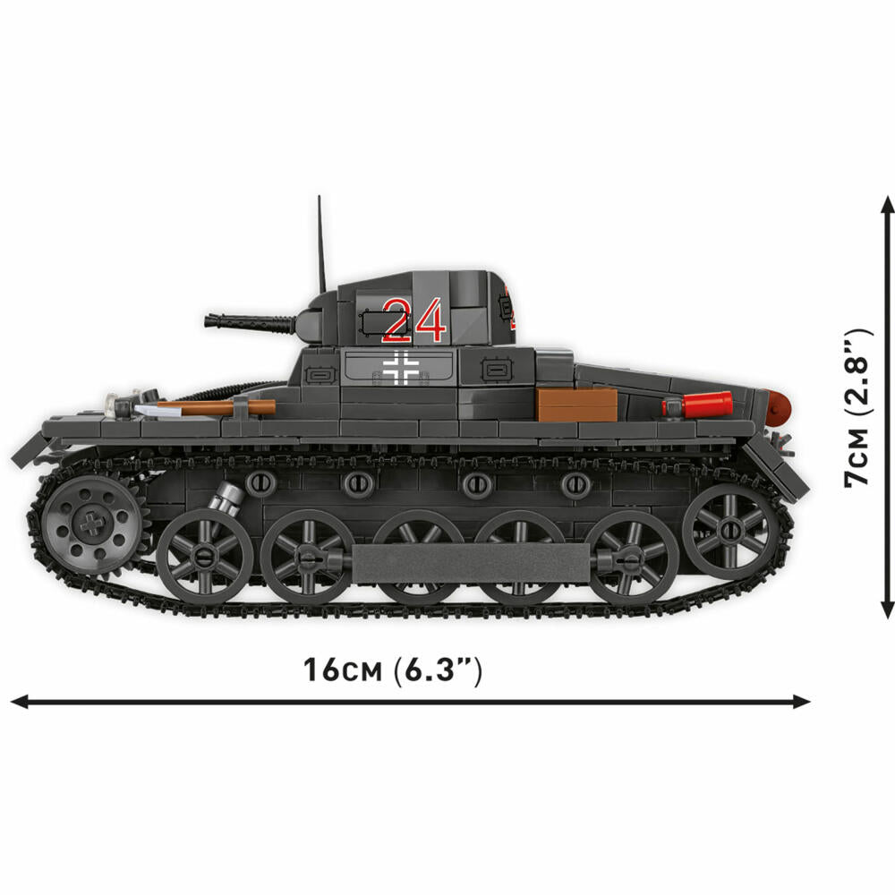 Cobi Klemmbaustein-Set Panzer I Ausf. B, Tank, WW2, 654 Teile, COBI-2660