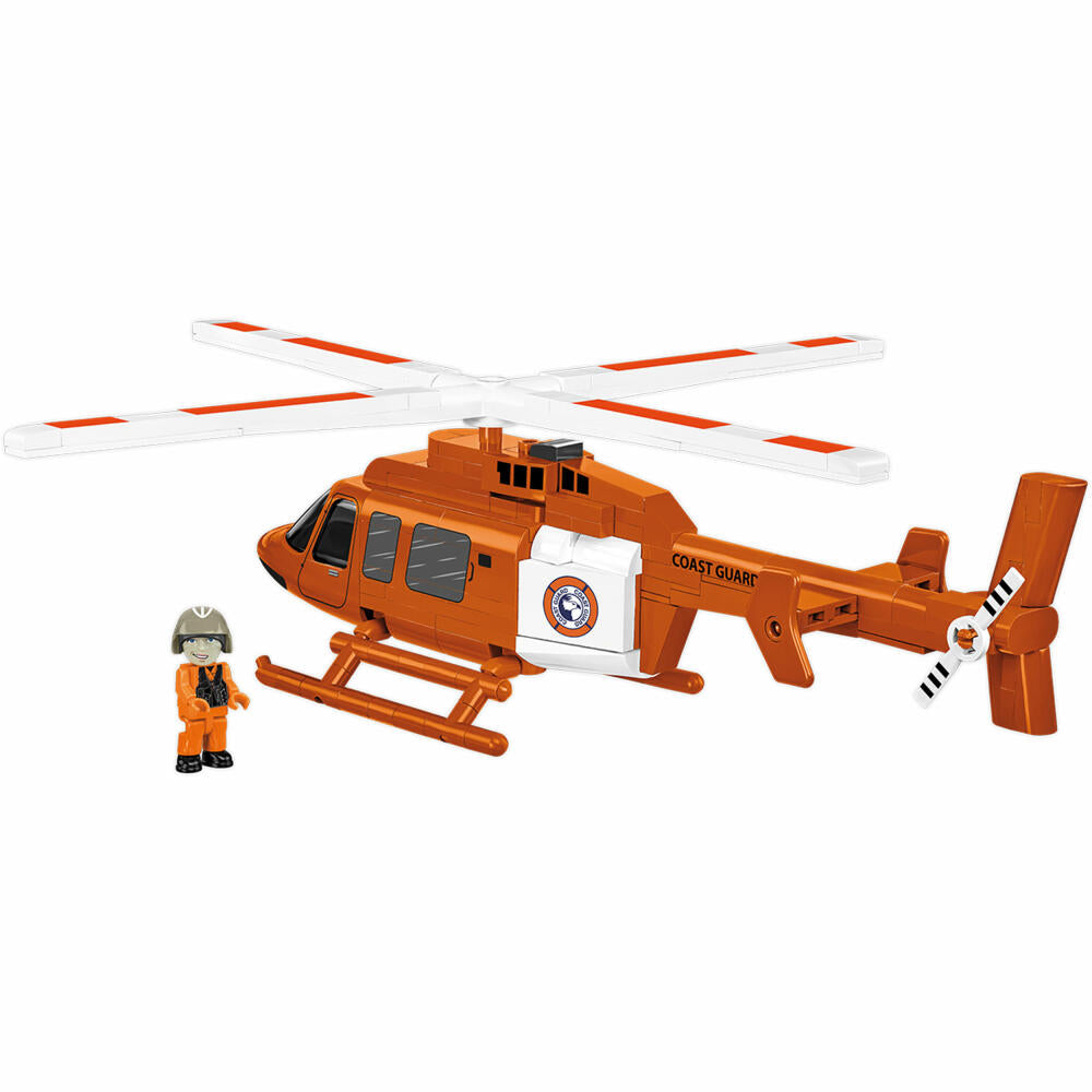Cobi Klemmbaustein-Set Bell 407 Coast Guard, Küstenwache, Hubschrauber, 210 Teile, COBI-26627