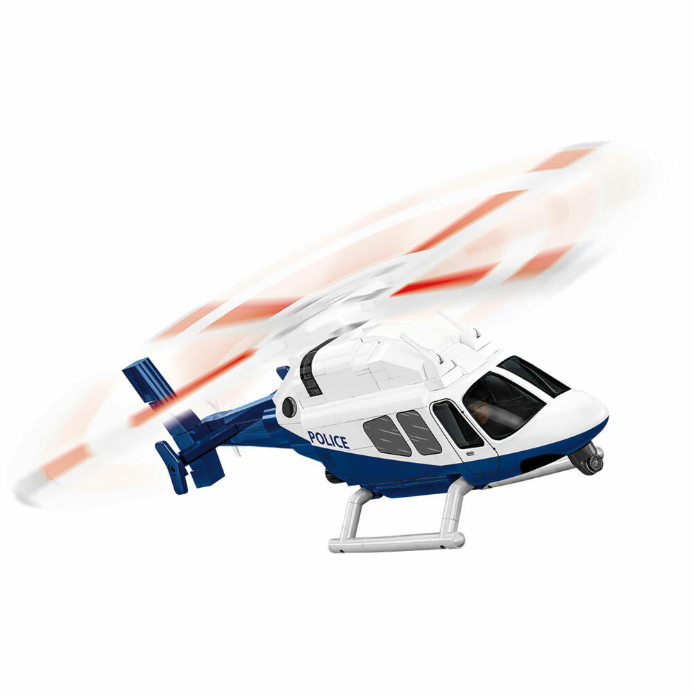 Cobi Klemmbaustein-Set Bell 429 Police, Polizei hubschrauber, 254 Teile, COBI-26630