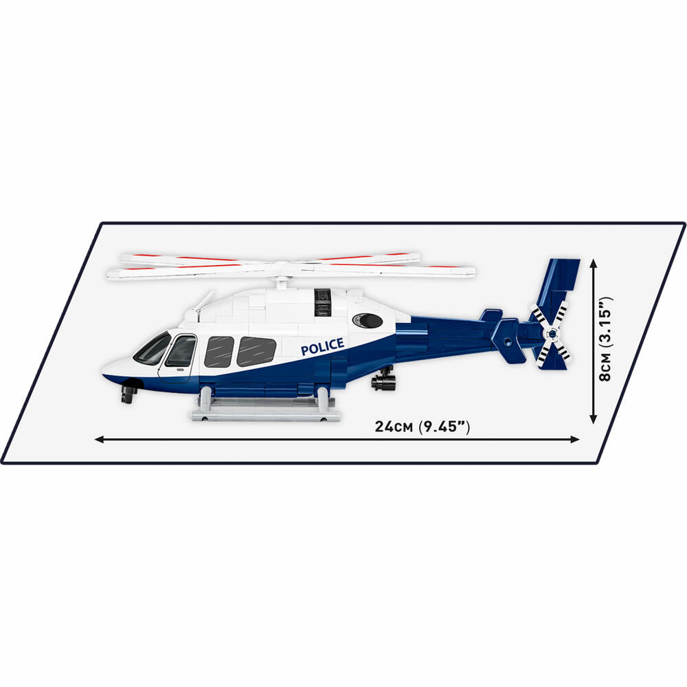 Cobi Klemmbaustein-Set Bell 429 Police, Polizei hubschrauber, 254 Teile, COBI-26630