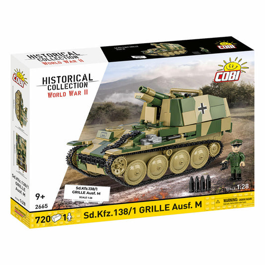 Cobi Klemmbaustein-Set Sturmpanzer 38(T) Grille, 720 Teile, 2665