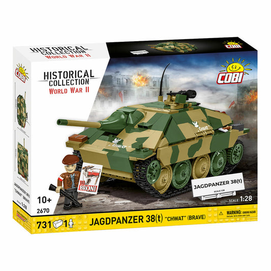 Cobi Klemmbaustein-Set Jagdpanzer 38(T) Brave, 731 Teile, 2670