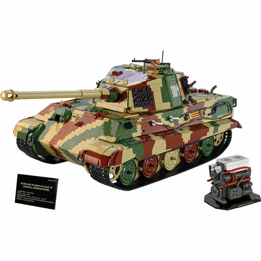 Cobi Klemmbaustein-Set Panzer Tiger II Königstiger, Executive Edition, WW2, 11170 Teile, COBI-2808