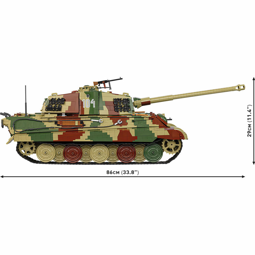 Cobi Klemmbaustein-Set Panzer Tiger II Königstiger, Executive Edition, WW2, 11170 Teile, COBI-2808
