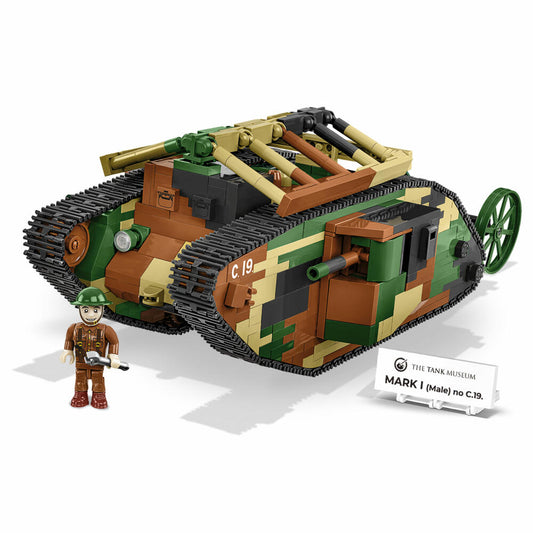 Cobi Klemmbaustein-Set Panzer Mark I Male No. C.19, WW1, 878 Teile, COBI-2993