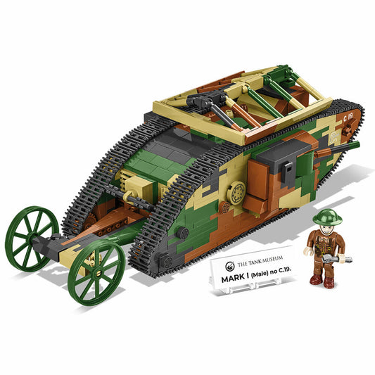 Cobi Klemmbaustein-Set Panzer Mark I Male No. C.19, WW1, 878 Teile, COBI-2993