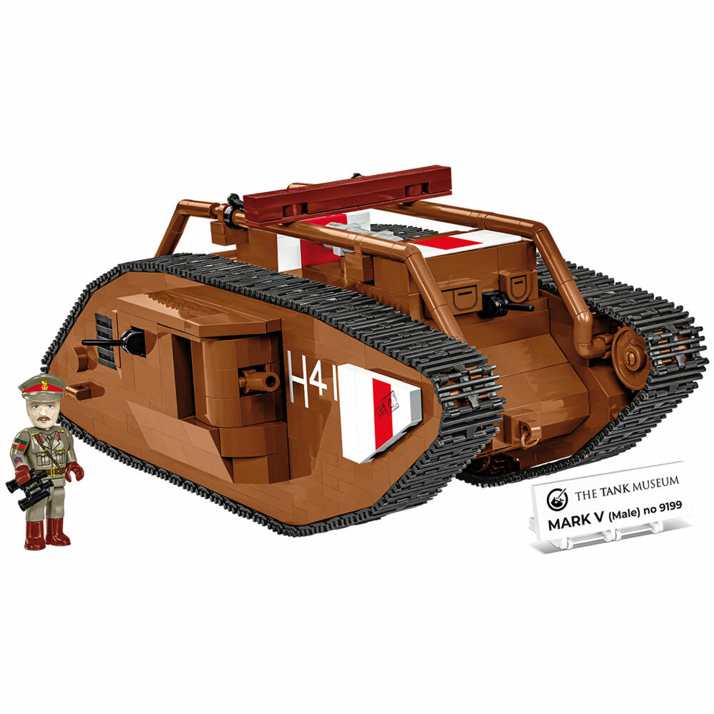 Cobi Klemmbaustein-Set Panzer Mark V Male No. 9199, WW1, 844 Teile, COBI-2995