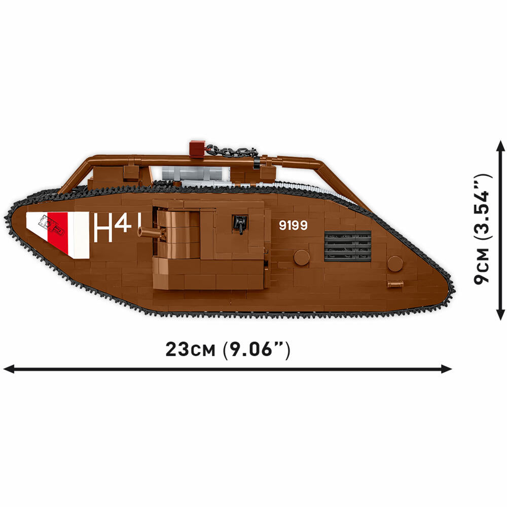 Cobi Klemmbaustein-Set Panzer Mark V Male No. 9199, WW1, 844 Teile, COBI-2995