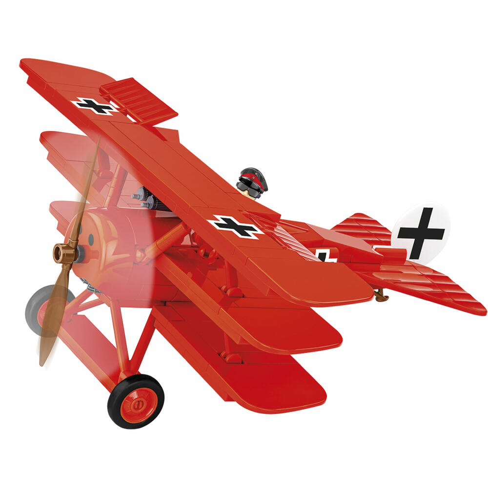 Cobi Klemmbaustein-Set Flugzeug Fokker Dr. 1 Red Baron, WW1, 221 Teile, COBI-2996