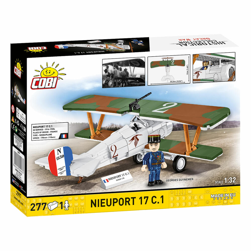 Cobi Klemmbaustein-Set Nieuport 17C.1 110HP, 277 Teile, 2997