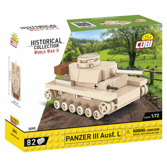Cobi Klemmbaustein-Set Panzer III Ausf. L, WW2, 82 Teile, COBI-3090